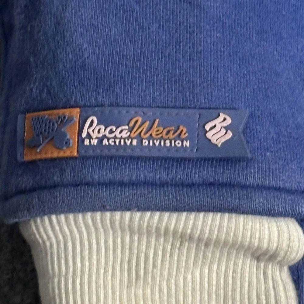 Vintage Rocawear Jacket Mens Large Blue RW Active Short‎ Sleeve Graphic 2000s